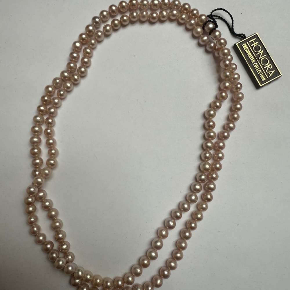 Honora Freshwater Collection Pink Pearl 28 inch Necklace